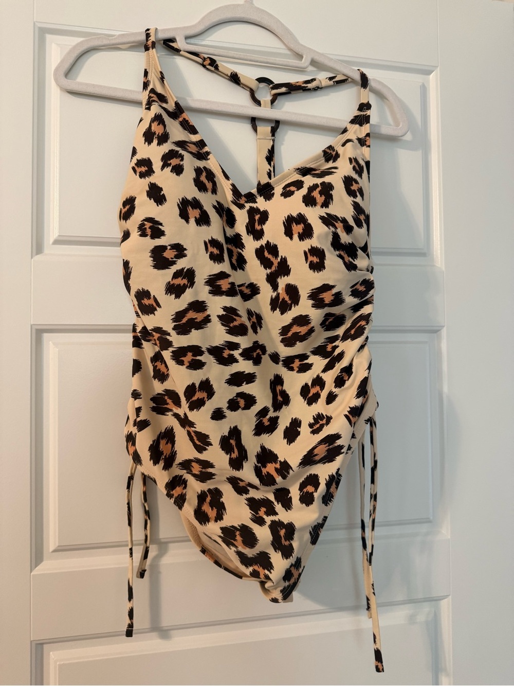 Women’s Kona Sol Leopard-Pattern One-Piece Bathing Suit - Beige, Black, Brown